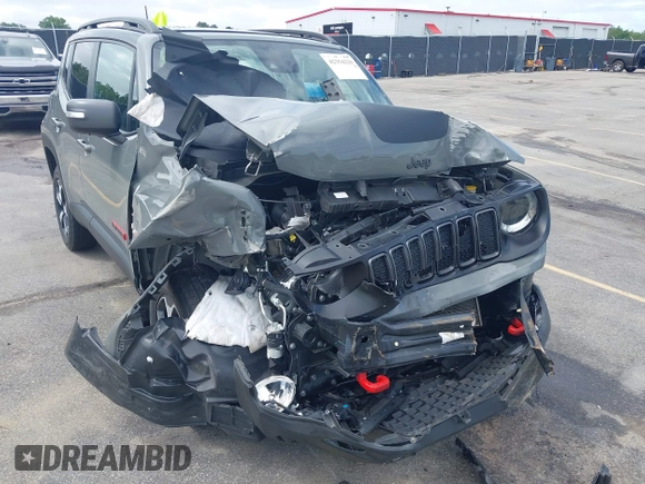 2021 Jeep Renegade Trailhawk with VIN ZACNJDC19MPN29653, listed as a IAAI auction lot 42354229 with 58,106 mi miles and . Bid and sale history available at DreamBid. Image 6.