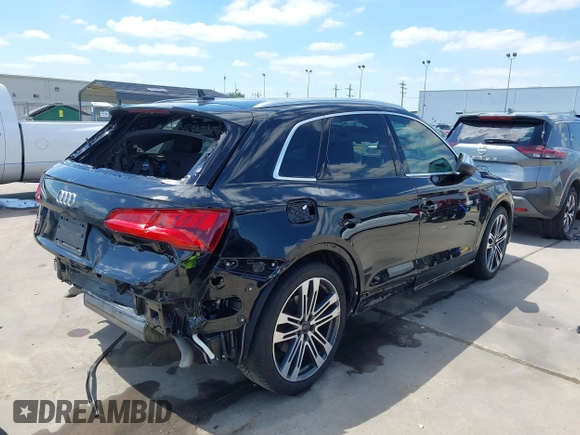 2020 Audi SQ5 Premium Plus with VIN WA1B4AFY0L2059116, listed as a IAAI auction lot 42009082 with 103,896 mi miles. Bid and sale history available at carsss.com. Image 4.