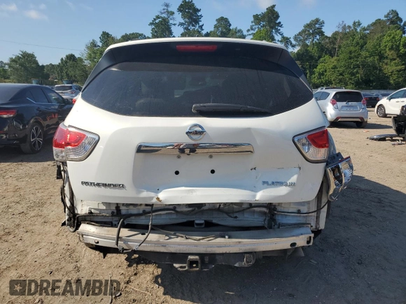 2014 Nissan Pathfinder SL with VIN 5N1AR2MN7EC682369, listed as a Copart auction lot 43632055 with 143,694 mi miles and Salvage Title. Bid and sale history available at DreamBid. Image 6.