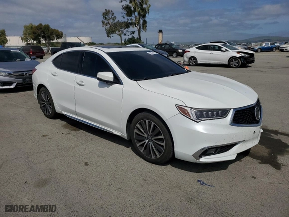 2018 Acura TLX w/Advance Pkg with VIN 19UUB2F79JA003679, listed as a Copart auction lot 53374545 with 78,401 mi miles and Salvage Title. Bid and sale history available at carsss.com. Image 4.