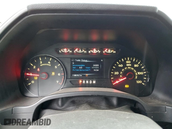 2018 Ford F-150 XL with VIN 1FTEW1E55JFA24677, listed as a Copart auction lot 49508155 with 119,616 mi miles and Salvage Title. Bid and sale history available at carsss.com. Image 9.