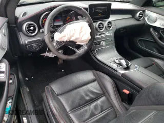 2017 Mercedes-Benz C 43 AMG with VIN WDDWJ6EB1HF593550, listed as a Copart auction lot 74657224 with 77,780 mi miles and Salvage Title. Bid and sale history available at carsss.com. Image 8.