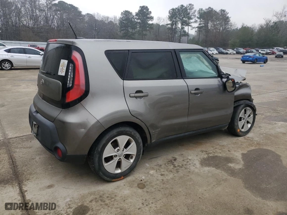 2015 Kia Soul with VIN KNDJN2A20F7190710, listed as a Copart auction lot 46115735 with 158,280 mi miles and Salvage Title. Bid and sale history available at carsss.com. Image 3.