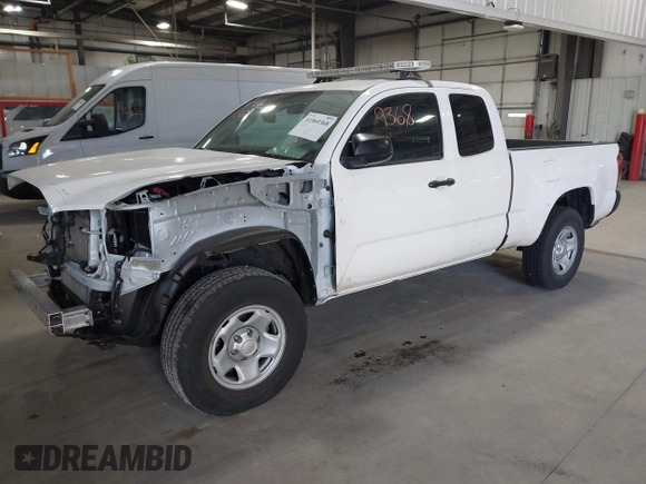 2023 Toyota Tacoma SR with VIN 3TYRX5GN7PT087621, listed as a IAAI auction lot 41969368 with 17,580 mi miles and . Bid and sale history available at DreamBid. Image 2.