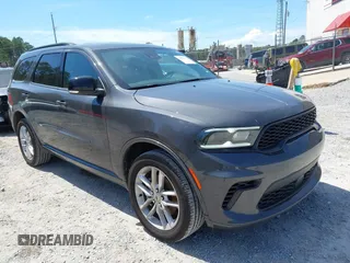 2024 Dodge Durango GT with VIN 1C4RDJDG3RC152939, listed as a IAAI auction lot 41861714 with 21,571 mi miles and . Bid and sale history available at carsss.com. Image 1.