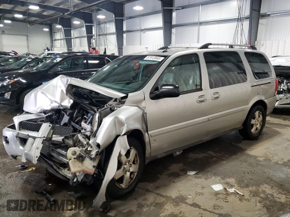 2007 Chevrolet Uplander LT w/1LT with VIN 1GNDV33W87D164255, listed as a Copart auction lot 87913845 with 130,206 mi miles and Salvage Title. Bid and sale history available at carsss.com. Image 1.