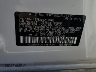 2011 Subaru WRX WRX STI with VIN JF1GR8H68BL820586, listed as a Copart auction lot 53850995 with 88,829 mi miles and Salvage title. Bid and sale history available at DreamBid. Image 13.
