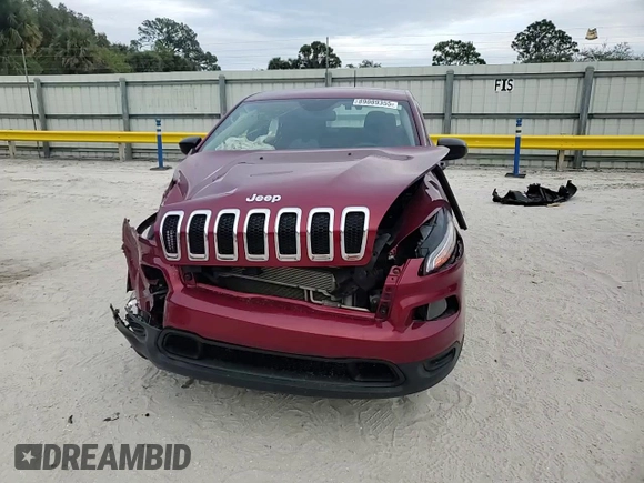 2017 Jeep Cherokee Sport with VIN 1C4PJMAS5HD227451, listed as a Copart auction lot 89089355 with 88,608 mi miles and Salvage Title. Bid and sale history available at carsss.com. Image 12.