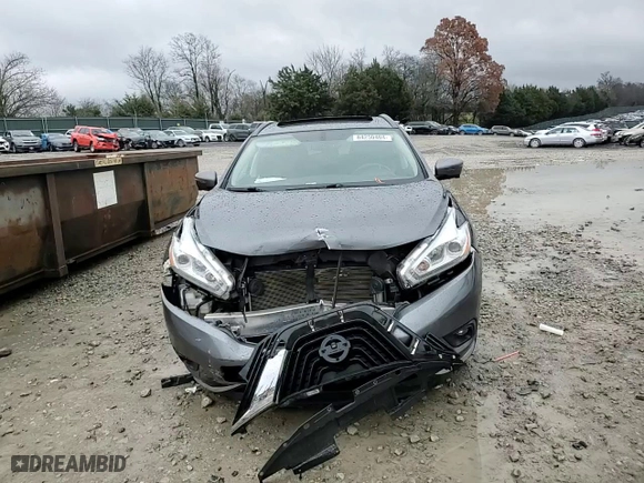 2017 Nissan Murano SL with VIN 5N1AZ2MG3HN202077, listed as a Copart auction lot 84250404 with 109,970 mi miles and Salvage Title. Bid and sale history available at carsss.com. Image 12.