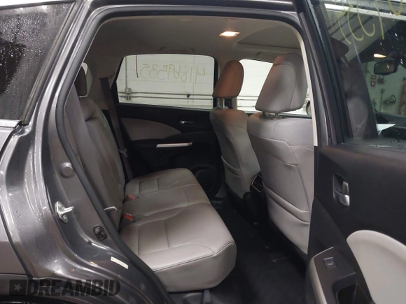 2015 Honda CR-V EX-L with VIN 2HKRM4H75FH604059, listed as a IAAI auction lot 41869535 with 131,848 mi miles. Bid and sale history available at carsss.com. Image 8.