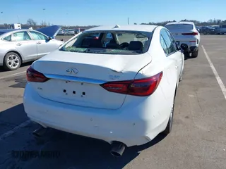 2023 Infiniti Q50 Luxe with VIN JN1EV7BRXPM542112, listed as a IAAI auction lot 41588571 with 20,749 mi miles and . Bid and sale history available at DreamBid. Image 4.