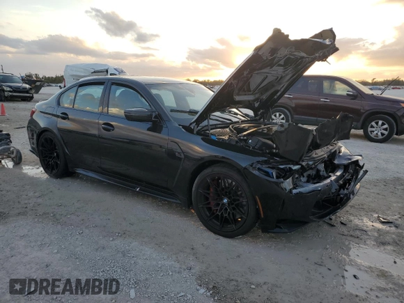2025 BMW M3 Competition xDrive z VIN WBS33HJ01SFT73803, wystawiony jako Copart lot #85042904 z przebiegiem Nie podano mil oraz Szkoda całkowita • Salvage title. Historia ofert i sprzedaży dostępna na DreamBid. Obrazek 4.