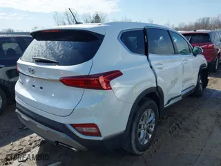 2019 Hyundai Santa Fe SE with VIN 5NMS23AD3KH070603, listed as a IAAI auction lot 41760416 with 62,676 mi miles. Bid and sale history available at carsss.com. Image 4.