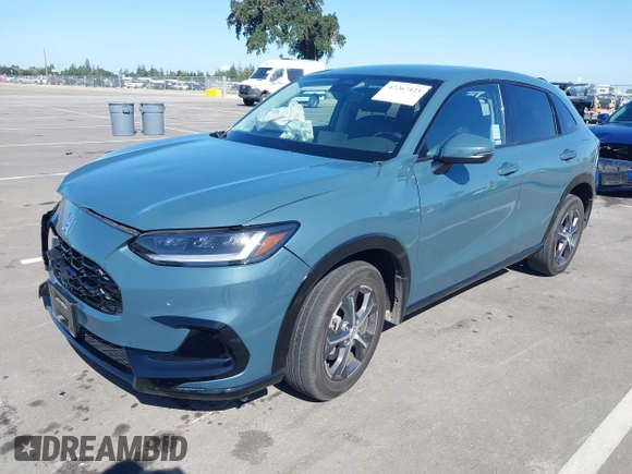2023 Honda HR-V EX-L with VIN 3CZRZ1H77PM702998, listed as a IAAI auction lot 42267423 with 25,438 mi miles and . Bid and sale history available at DreamBid. Image 16.