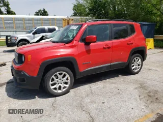 2015 Jeep Renegade Latitude z VIN ZACCJBBT8FPC34032, wystawiony jako Copart lot #56787175 z przebiegiem 106 252 mil mil oraz Szkoda całkowita • Salvage title. Historia ofert i sprzedaży dostępna na DreamBid. Obrazek 1.