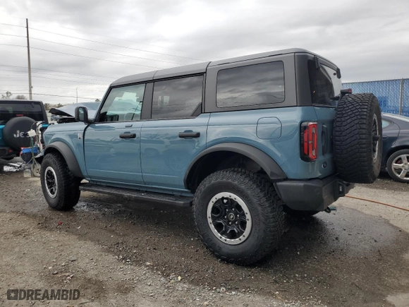 2023 Ford Bronco with VIN 1FMDE5DH1PLB44032, listed as a Copart auction lot 88653755 with 14,668 mi miles and Non Repairable. Bid and sale history available at carsss.com. Image 2.