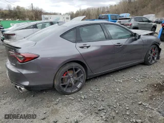 2023 Acura TLX Type S w/Performance Tire with VIN 19UUB7F96PA000620, listed as a Copart auction lot 53602525 with 25,853 mi miles and Salvage Title. Bid and sale history available at carsss.com. Image 3.