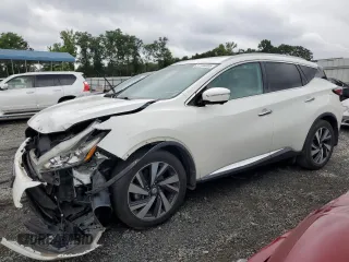 2015 Nissan Murano Platinum with VIN 5N1AZ2MG2FN264857, listed as a Copart auction lot 57744805 with 75,970 mi miles and Salvage title. Bid and sale history available at DreamBid. Image 1.