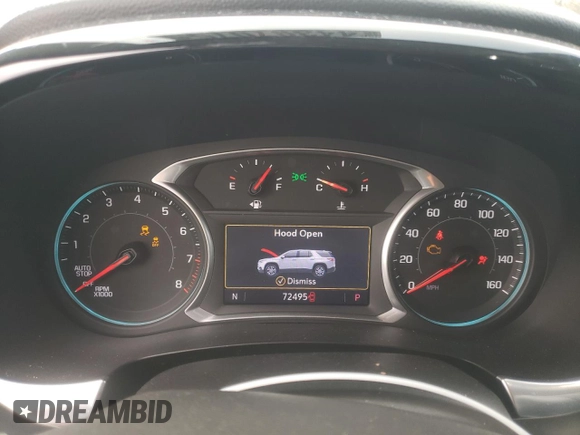 2020 Chevrolet Traverse LT Cloth with VIN 1GNERGKW0LJ316302, listed as a Copart auction lot 44397075 with 72,495 mi miles and Salvage Title. Bid and sale history available at carsss.com. Image 9.