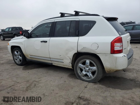 2007 Jeep Compass Limited with VIN 1J8FF57W47D155940, listed as a Copart auction lot 43934305 with 189,022 mi miles and Salvage Title. Bid and sale history available at carsss.com. Image 2.