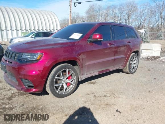 2017 Jeep Grand Cherokee SRT with VIN 1C4RJFDJ1HC754559, listed as a IAAI auction lot 41461029 with 100,096 mi miles. Bid and sale history available at carsss.com. Image 17.
