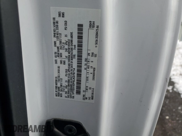 2020 Ford F-150 XL with VIN 1FTEX1EP5LKD79714, listed as a Copart auction lot 42907325 with Not provided miles and Salvage title. Bid and sale history available at DreamBid. Image 12.