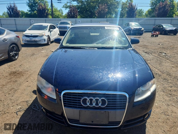 2007 Audi A4 2.0T with VIN WAUDF48H17K027091, listed as a Copart auction lot 65282805 with 88,245 mi miles and Salvage title. Bid and sale history available at DreamBid. Image 5.