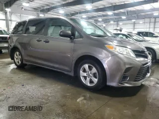 2018 Toyota Sienna L with VIN 5TDZZ3DC6JS913637, listed as a Copart auction lot 72432534 with 60,723 mi miles and Salvage Title. Bid and sale history available at DreamBid. Image 4.