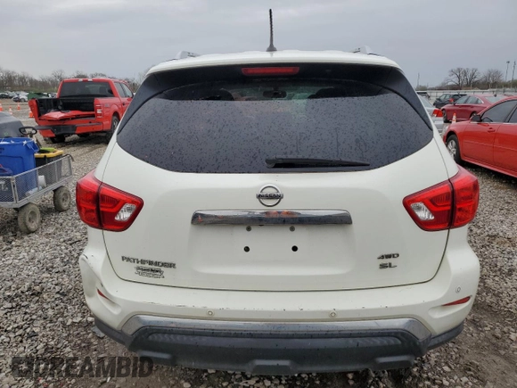 2017 Nissan Pathfinder S z VIN 5N1DR2MM1HC674583, wystawiony jako Copart lot #51873795 z przebiegiem 128 539 mil mil oraz Czysty tytuł • Clean title. Historia ofert i sprzedaży dostępna na DreamBid. Obrazek 6.