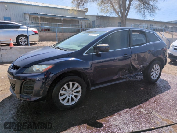 2010 Mazda CX-7 Sport with VIN JM3ER2W58A0309525, listed as a Copart auction lot 52042445 with 121,325 mi miles and Salvage Title. Bid and sale history available at DreamBid. Image 1.