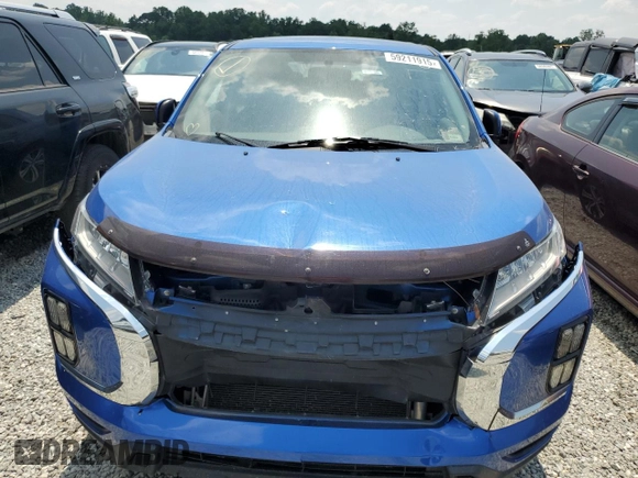 2020 Mitsubishi Outlander ES with VIN JA4AP3AU7LU001222, listed as a Copart auction lot 59211915 with Not provided miles and Clean title. Bid and sale history available at DreamBid. Image 5.