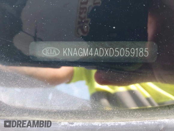 2013 Kia Optima EX z VIN KNAGM4ADXD5059185, wystawiony jako IAAI lot #42046712 z przebiegiem 204 884 mil mil oraz . Historia ofert i sprzedaży dostępna na DreamBid. Obrazek 9.
