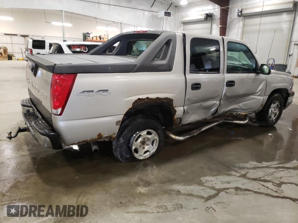 2004 Chevrolet Avalanche Z71 with VIN 3GNEK12T44G325062, listed as a Copart auction lot 52823975 with 202,989 mi miles and Salvage Title. Bid and sale history available at DreamBid. Image 3.
