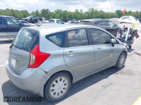 2014 Nissan Note S Plus with VIN 3N1CE2CP2EL374593, listed as a IAAI auction lot 42762456 with 150,488 mi miles and . Bid and sale history available at DreamBid. Image 4.