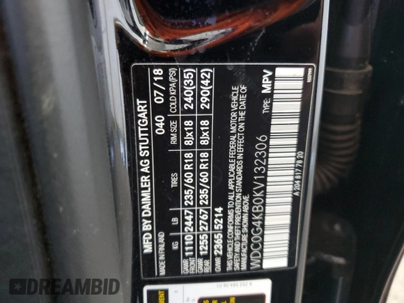 2019 Mercedes-Benz GLC 300 z VIN WDC0G4KB0KV132306, wystawiony jako Copart lot #56292575 z przebiegiem 22 375 mil mil oraz Szkoda całkowita • Salvage title. Historia ofert i sprzedaży dostępna na DreamBid. Obrazek 13.