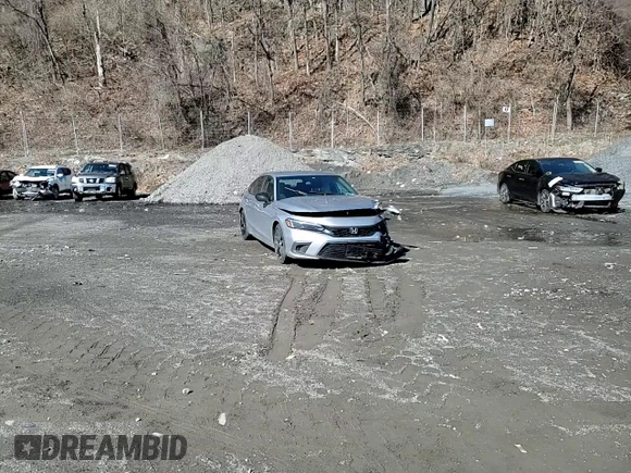 2023 Honda Civic Sport with VIN 19XFL2H80PE004879, listed as a Copart auction lot 49719945 with 22,958 mi miles and Salvage Title. Bid and sale history available at DreamBid. Image 13.