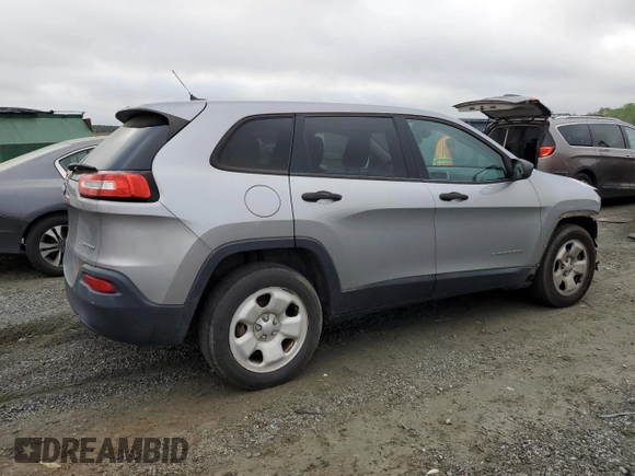 2015 Jeep Cherokee Sport with VIN 1C4PJLAB5FW541998, listed as a Copart auction lot 51995275 with 187,577 mi miles and Salvage Title. Bid and sale history available at carsss.com. Image 3.