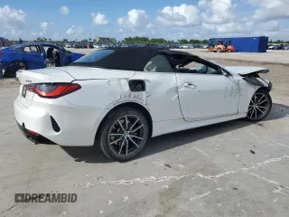 2025 BMW 4 Series 430i with VIN WBA33DB00SCS80445, listed as a Copart auction lot 58785615 with Not provided miles and Non repairable. Bid and sale history available at DreamBid. Image 3.
