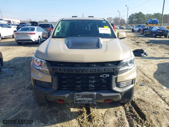 2021 Chevrolet Colorado 4WD ZR2 with VIN 1GCGTEEN9M1140085, listed as a IAAI auction lot 41476667 with 39,087 mi miles. Bid and sale history available at carsss.com. Image 12.