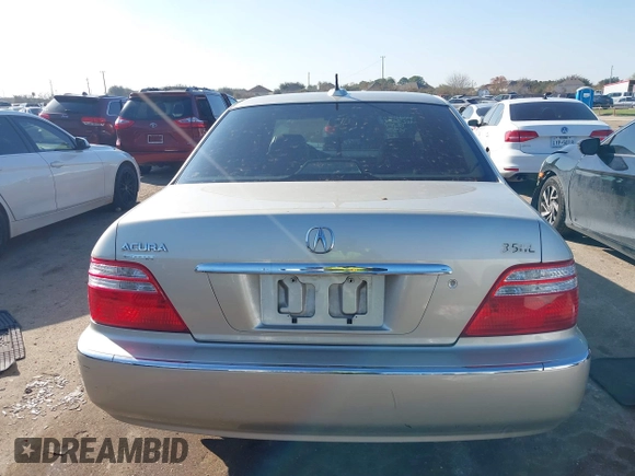 2004 Acura RL w/Navigation System with VIN JH4KA96674C007830, listed as a IAAI auction lot 41146234 with 80,611 mi miles. Bid and sale history available at carsss.com. Image 16.