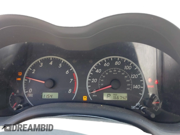 2009 Toyota Corolla with VIN JTDBL40E09J034871, listed as a IAAI auction lot 42402215 with 166,742 mi miles and . Bid and sale history available at DreamBid. Image 7.
