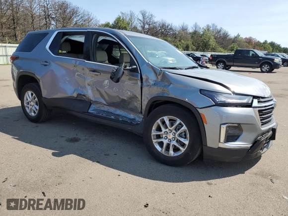 2023 Chevrolet Traverse LS with VIN 1GNEVFKWXPJ286530, listed as a Copart auction lot 69405684 with 12,334 mi miles and Salvage Title. Bid and sale history available at carsss.com. Image 4.