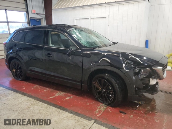 2023 Mazda CX-9 Touring Plus with VIN JM3TCBAY9P0658079, listed as a Copart auction lot 50730185 with 46,700 mi miles and Non repairable. Bid and sale history available at DreamBid. Image 4.