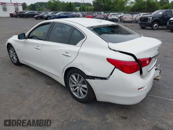 2014 Infiniti Q50 Sport with VIN JN1BV7AP5EM682486, listed as a IAAI auction lot 42286414 with 274,696 mi miles and . Bid and sale history available at DreamBid. Image 3.