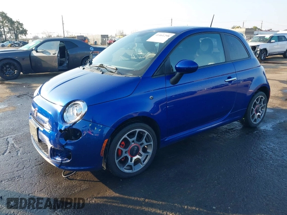 2012 FIAT 500 Sport z VIN 3C3CFFBR1CT352199, wystawiony jako IAAI lot #41461298 z przebiegiem 72 075 mil mil oraz . Historia ofert i sprzedaży dostępna na DreamBid. Obrazek 17.