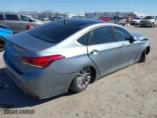 2015 Hyundai Genesis 3.8L with VIN KMHGN4JEXFU046126, listed as a IAAI auction lot 41773732 with 1 mi miles. Bid and sale history available at carsss.com. Image 4.