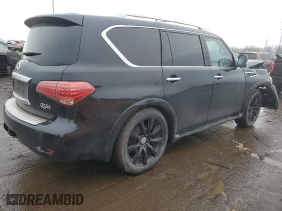 2012 Infiniti QX56 8-passenger with VIN JN8AZ2NC6C9317259, listed as a Copart auction lot 47020405 with 245,235 mi miles and Non Repairable. Bid and sale history available at carsss.com. Image 3.