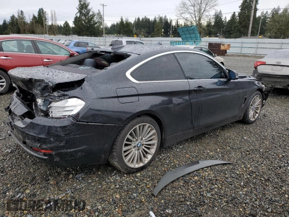2014 BMW 4 Series 428i xDrive with VIN WBA3N5C59EF716495, listed as a Copart auction lot 37768323 with 88,371 mi miles and Salvage Title. Bid and sale history available at DreamBid. Image 3.