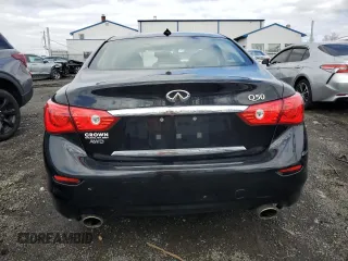 2017 Infiniti Q50 2.0t with VIN JN1CV7AR7HM681897, listed as a Copart auction lot 46796305 with 89,853 mi miles and Salvage Title. Bid and sale history available at carsss.com. Image 6.