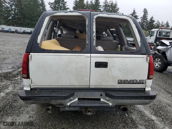1997 Chevrolet Tahoe with VIN 1GNEK13R3VJ327002, listed as a Copart auction lot 78852764 with 193,641 mi miles and Salvage Title. Bid and sale history available at carsss.com. Image 6.